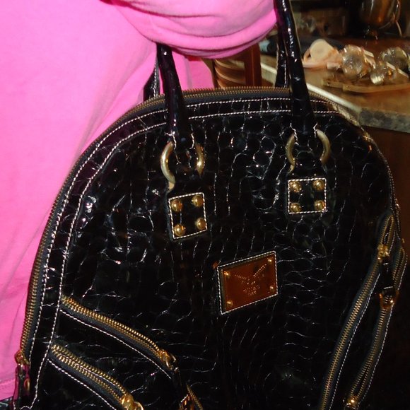 Black Patent Leather Satchel NWOT - Picture 9 of 16